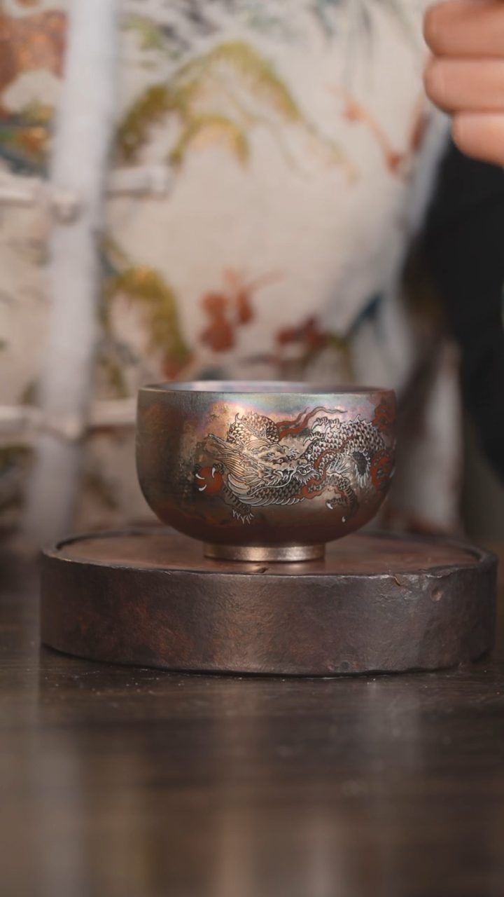 【闪购商品】杯97柴房陶瓷丨窑宝绘画龙单杯