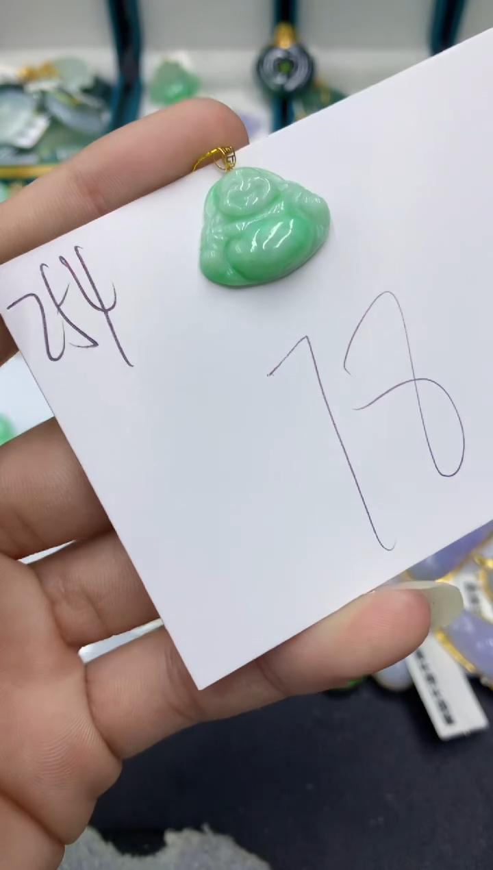 【闪购商品】翡翠颈饰18K金镶嵌翡翠