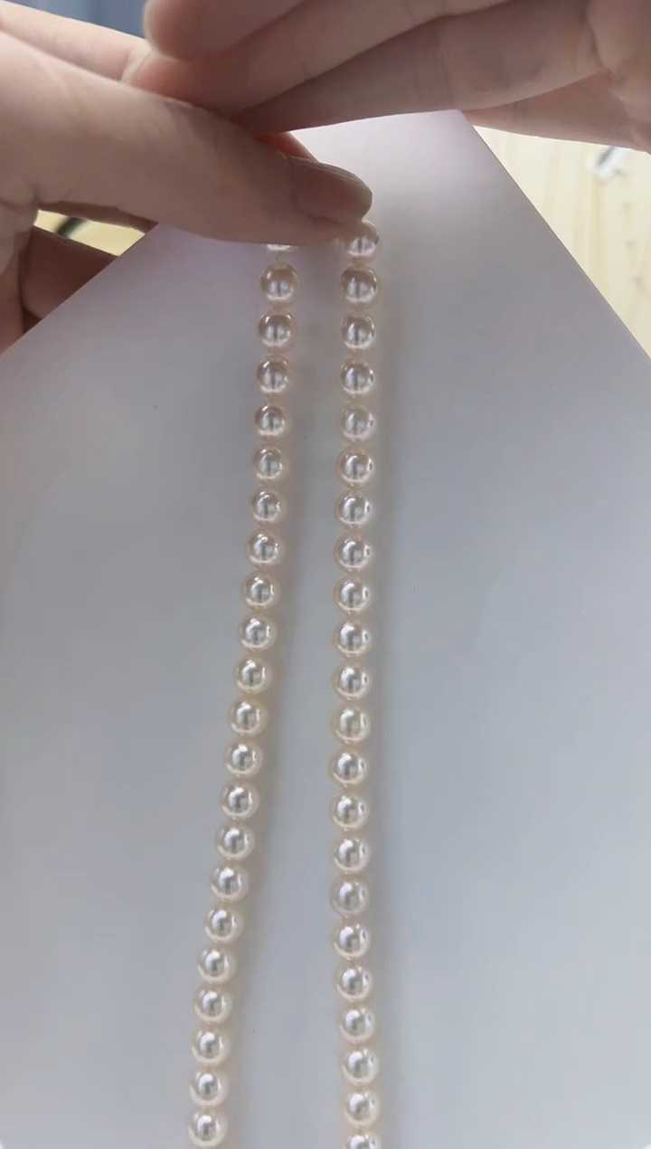 海水珍珠未镶嵌颈饰海水akoya满串