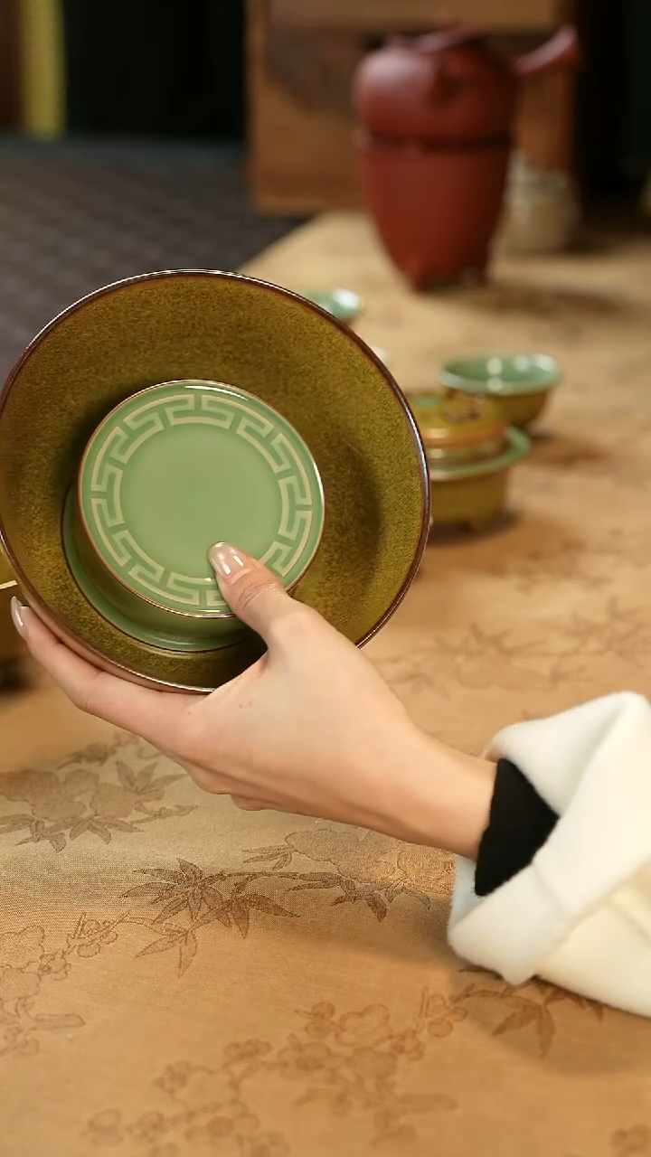 【闪购商品】茶盏陈慧芳 金玉满堂 两件式海泡