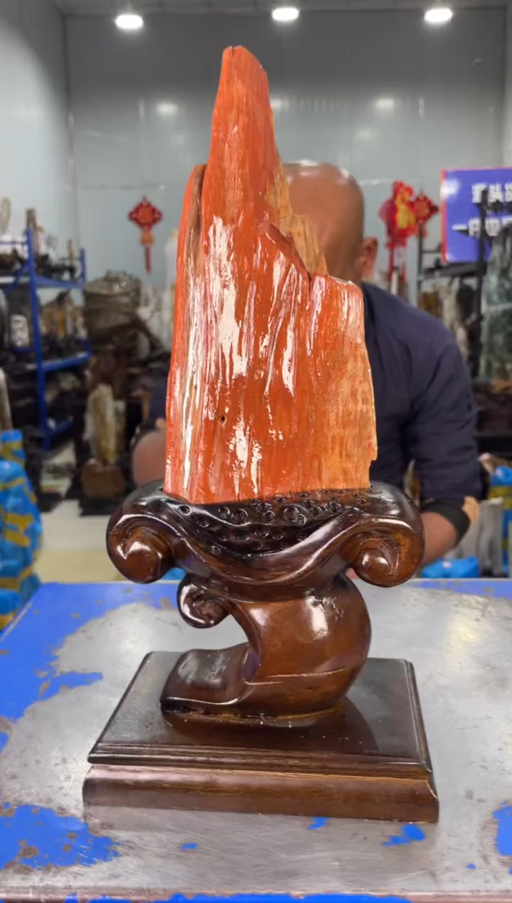 【闪购商品】硅化玉摆件未镶嵌13