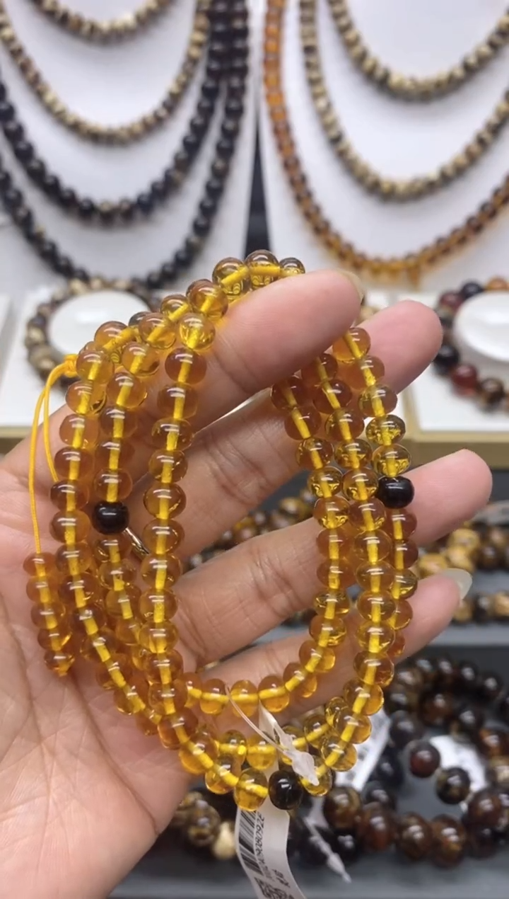 【闪购商品】琥珀颈饰未镶嵌6琥珀