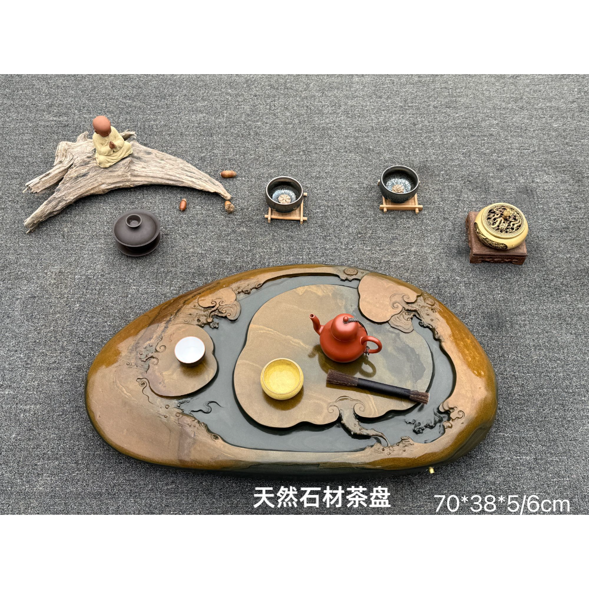 【群芝拱瑞】歙砚石原石手工雕刻原产地之乡婺源源头工厂直销