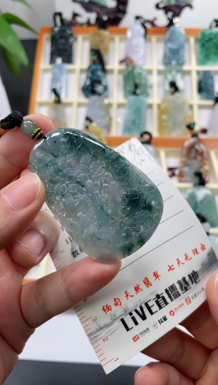 【闪购商品】翡翠颈饰未镶嵌山水