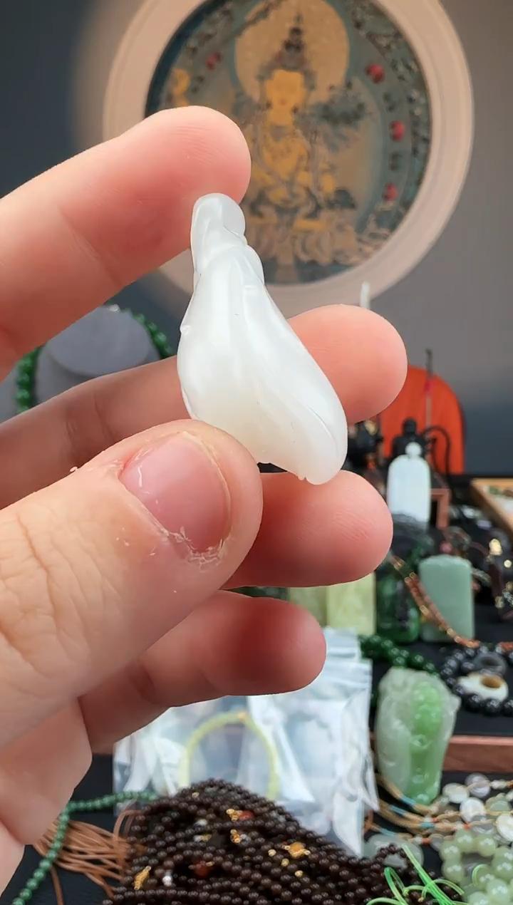 颈饰未镶嵌和田玉馬**垚和田玉