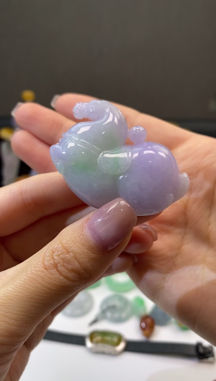 【闪购商品】翡翠未镶嵌颈饰翡翠唐马