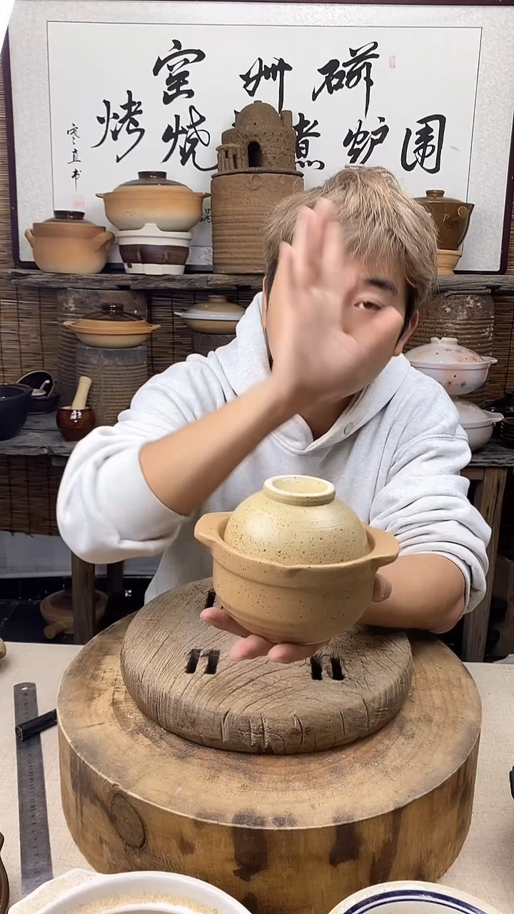 土陶迷你一人食炖盅煨汤小土锅（可明火.可干烧）