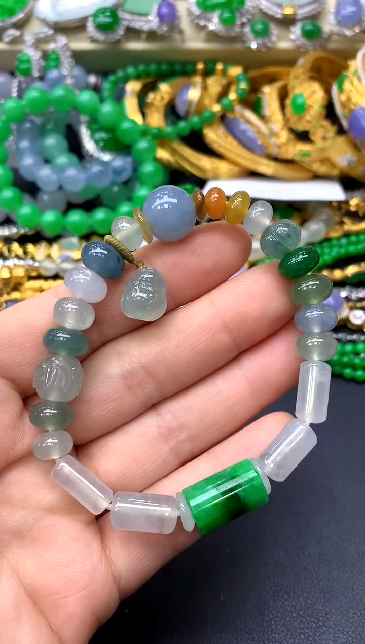 未镶嵌手串翡翠356-中国好珍宝