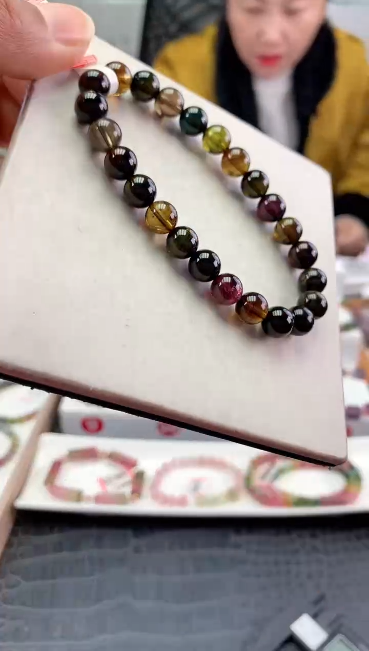 未镶嵌手串碧玺多样性发一条