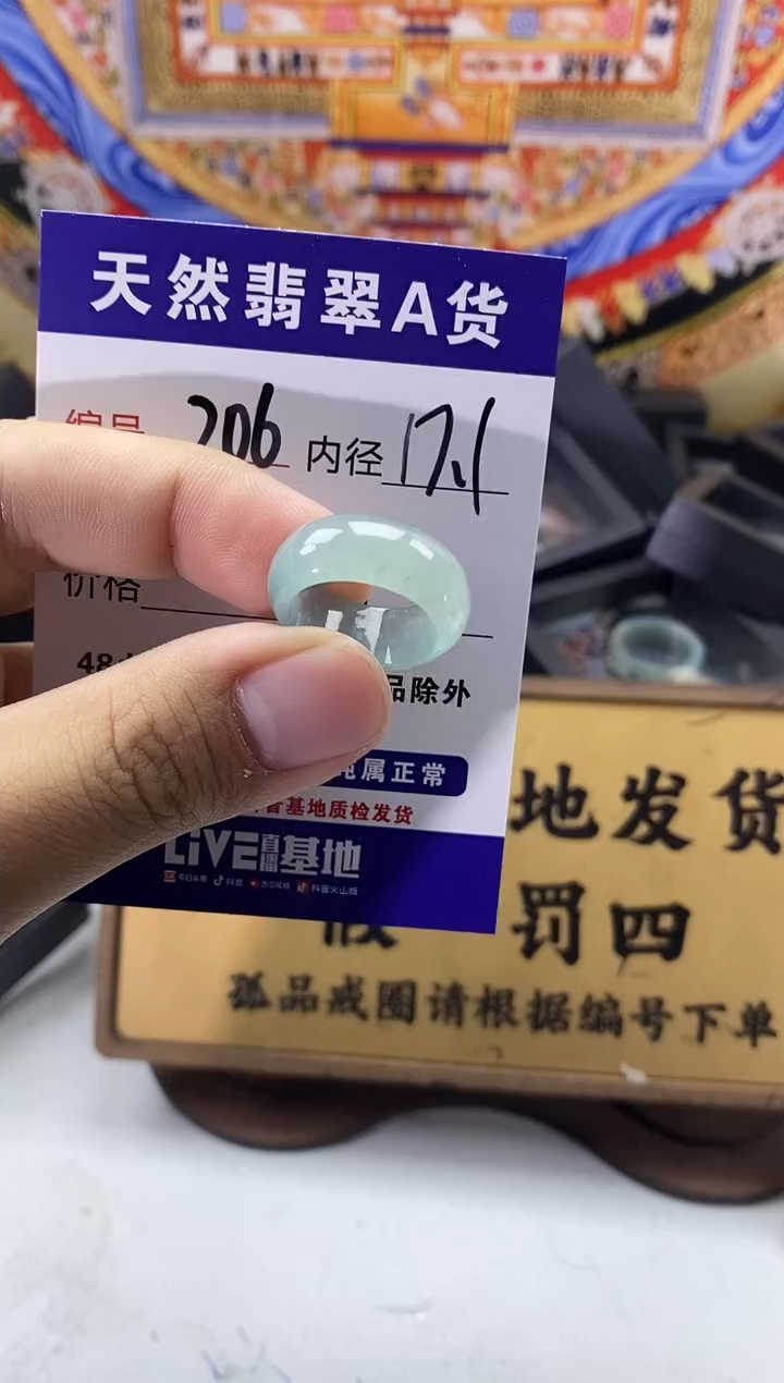 未镶嵌戒圈翡翠206
