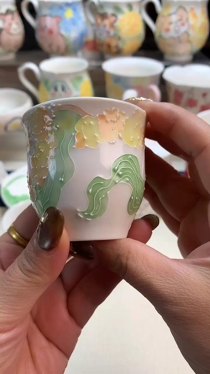 一味*手绘*玉露杯
