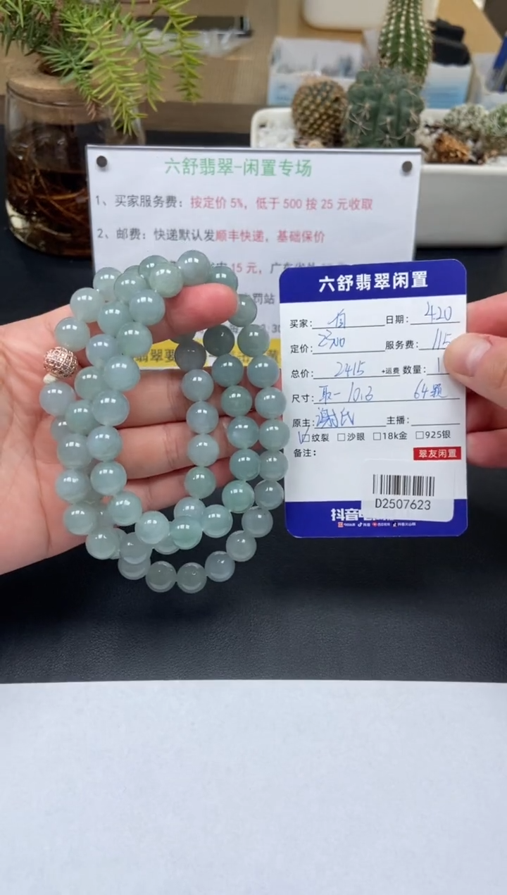 翡翠未镶嵌颈饰D2507623