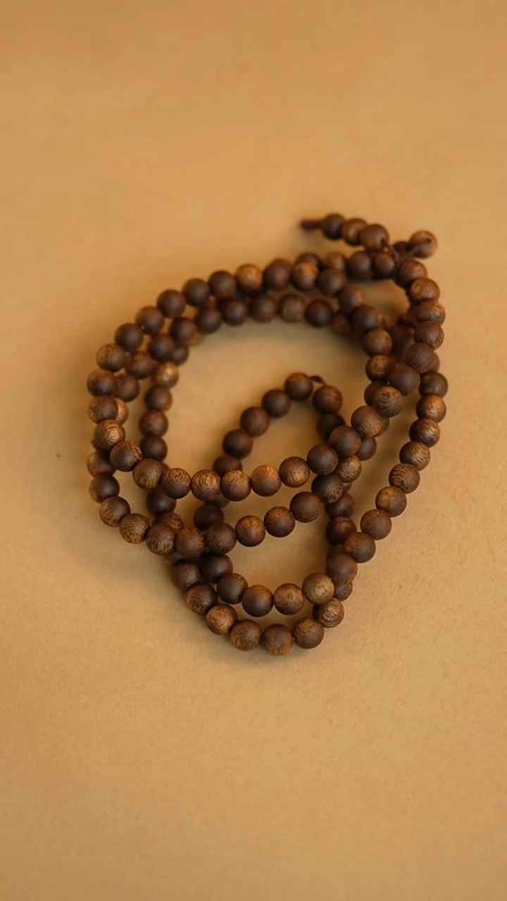 沉香手串6mm圆珠多圈乌身99沉