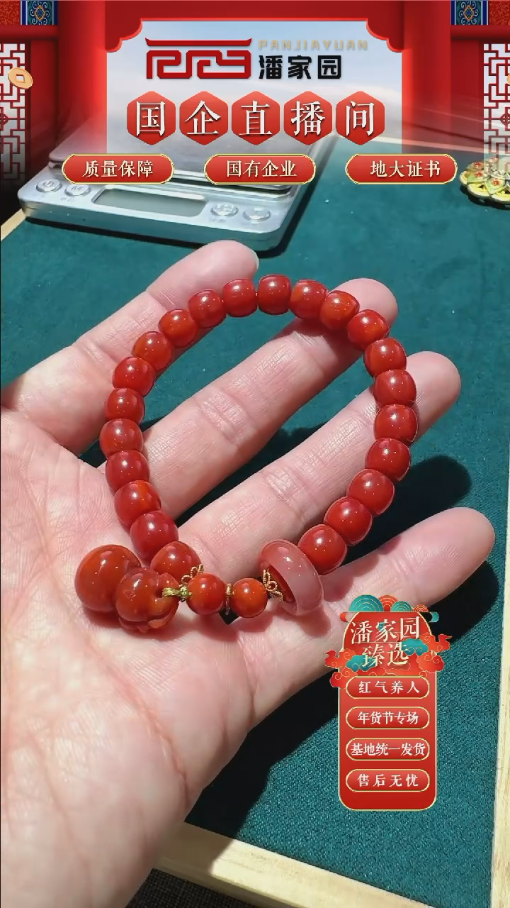 【闪购商品】南红玛瑙颈饰未镶嵌10手串9-3