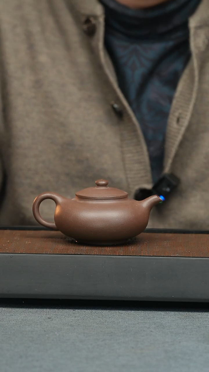 【闪购商品】紫砂茶壶五堂 扁圆（水石山房）