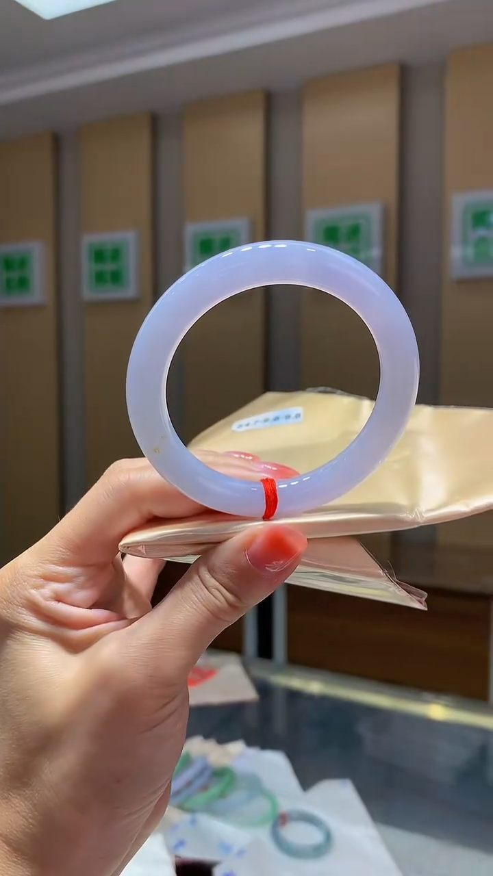 未镶嵌手镯翡翠-Q173 圈口54.7