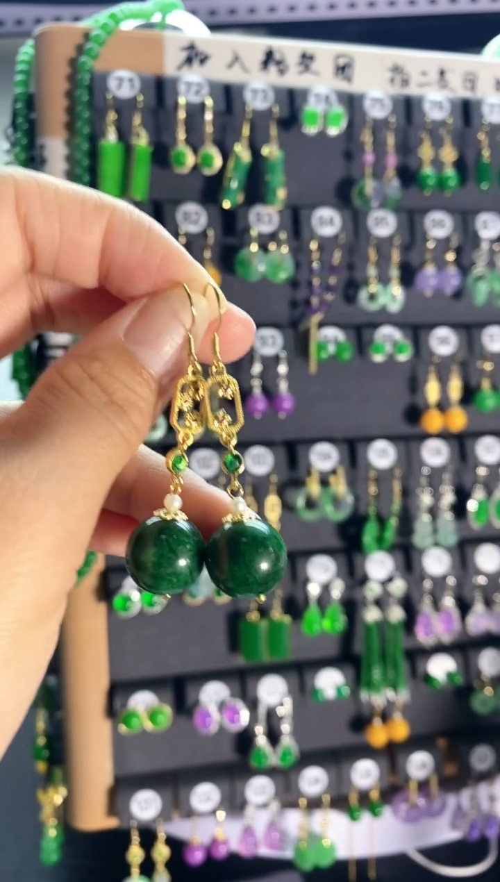 翡翠银S925镶嵌颈饰011...