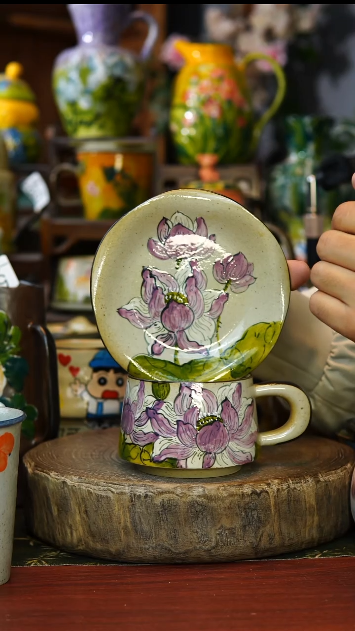 陶瓷72景德镇手工手绘釉下彩陶瓷