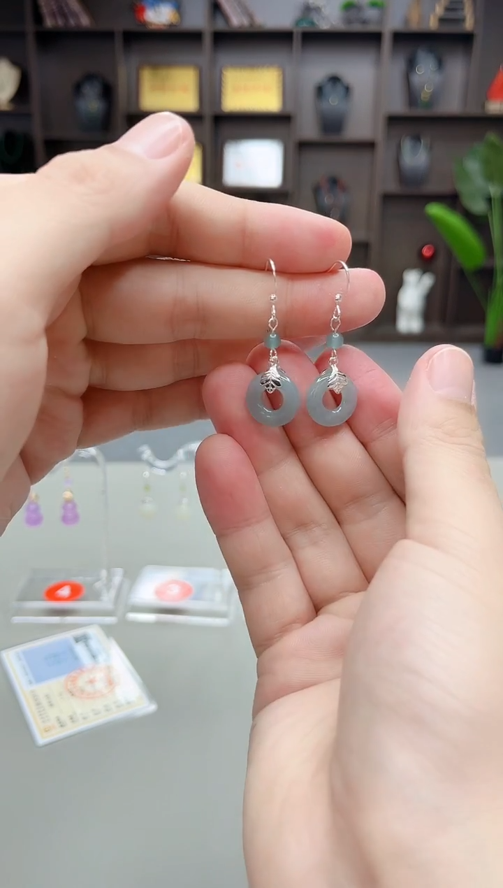 未镶嵌翡翠耳饰X34