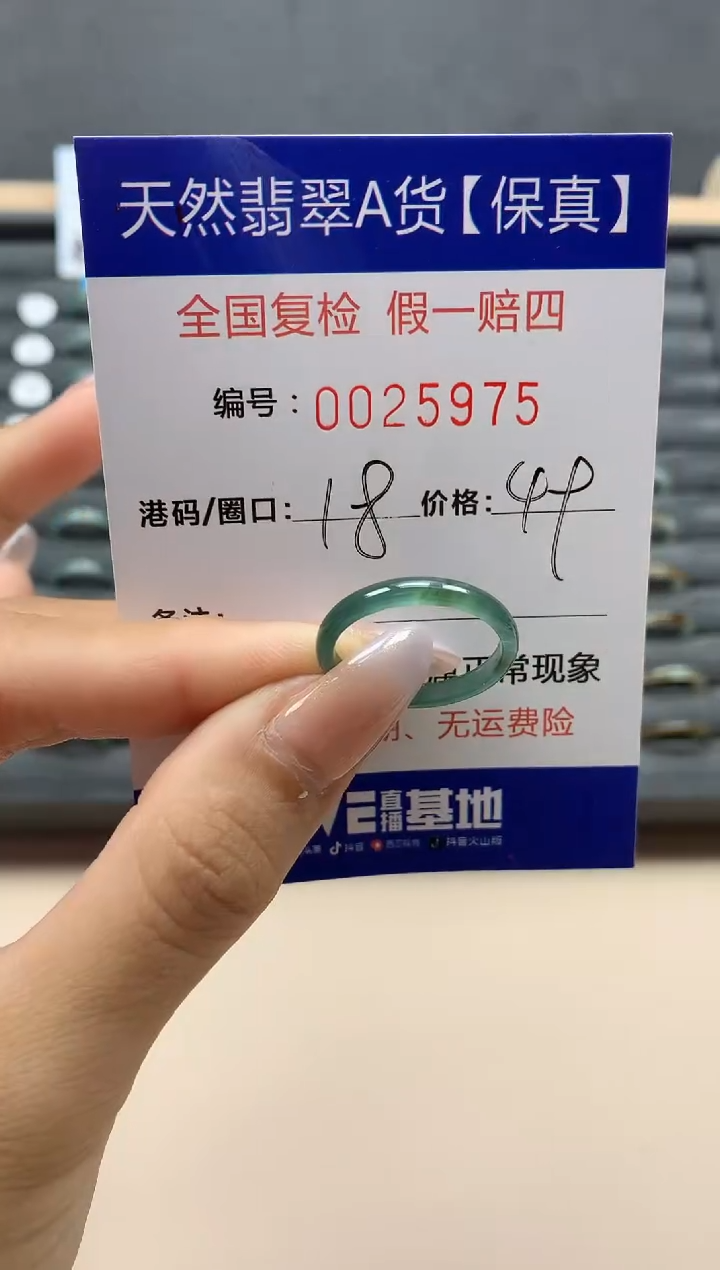 【闪购商品】翡翠戒指未镶嵌天然25975