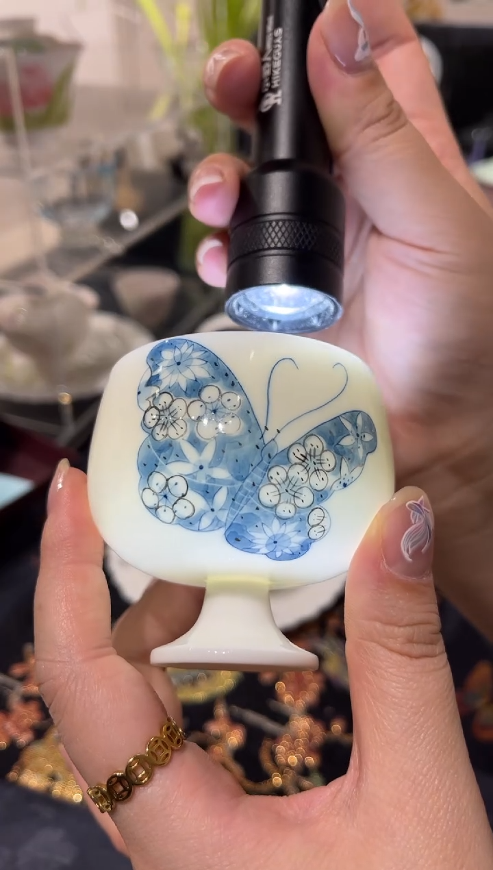 【闪购商品】蝴蝶 茶杯 哈哈哈哈哈哈