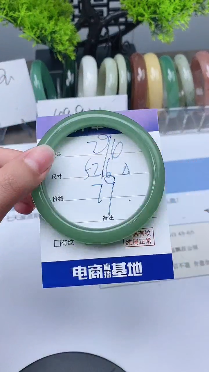 【闪购商品】东陵石手镯未镶嵌51-53