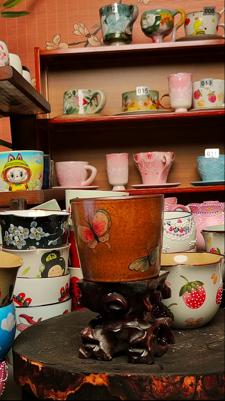 摆件陶景德镇手绘创意陶瓷有瑕