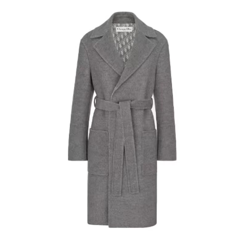 未使用 DIOR/迪奥 Dior 双面内里满印长袖大衣/34/36