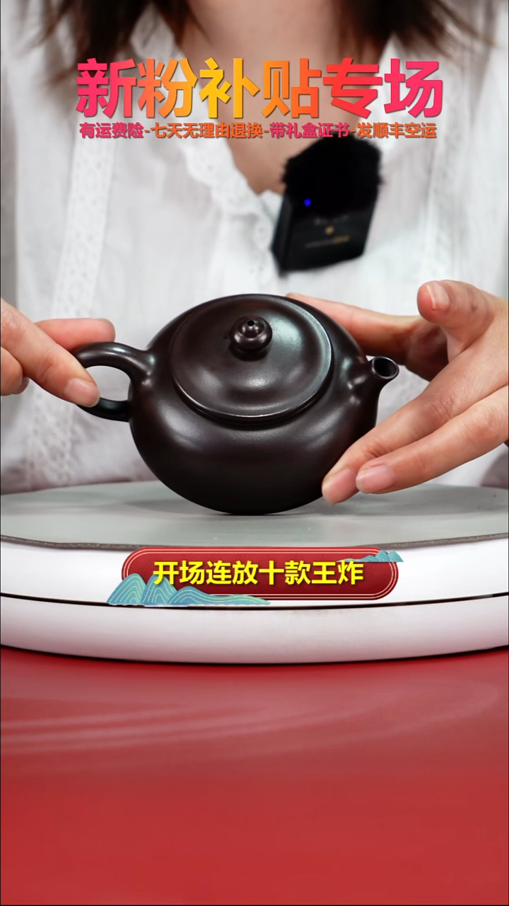 茶壶紫砂蒋静明赤龙血砂光素寒江200CC