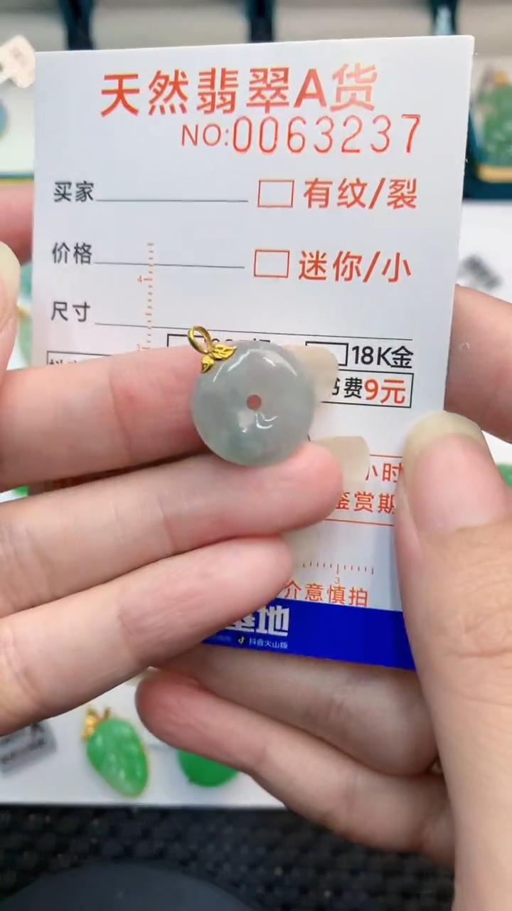 【闪购商品】翡翠颈饰18K金镶嵌            8