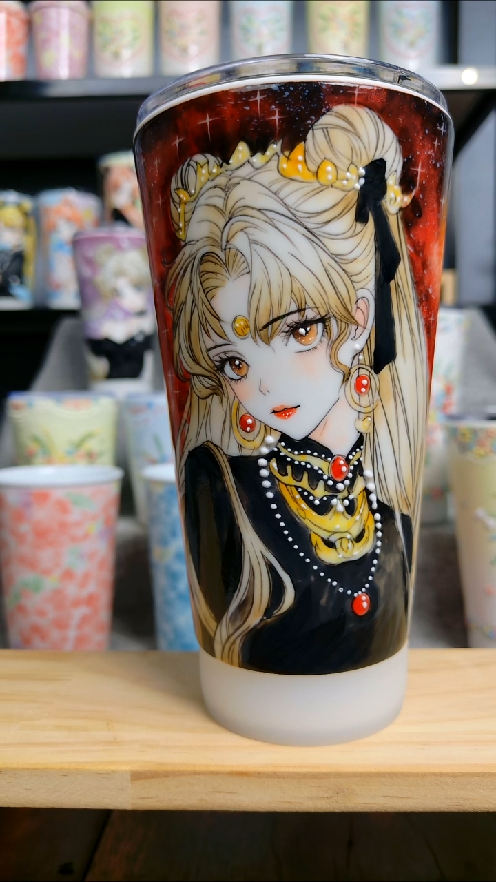 陶新款美少女随行杯--红书星空