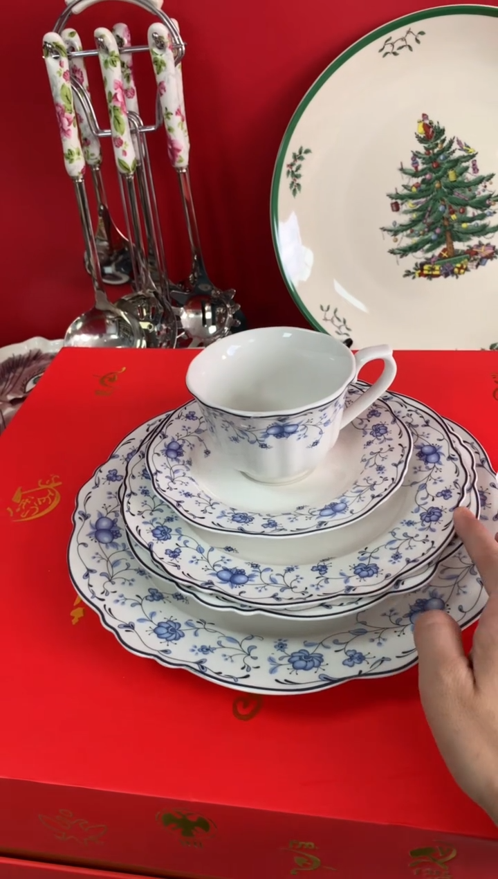 【闪购商品】瓷片陶瓷原单CC543餐具五件套