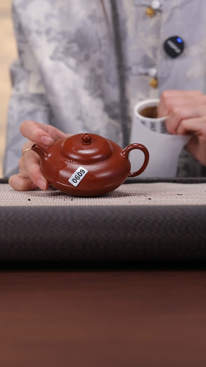 【闪购商品】紫砂茶壶609 大红袍 线圆  170cc