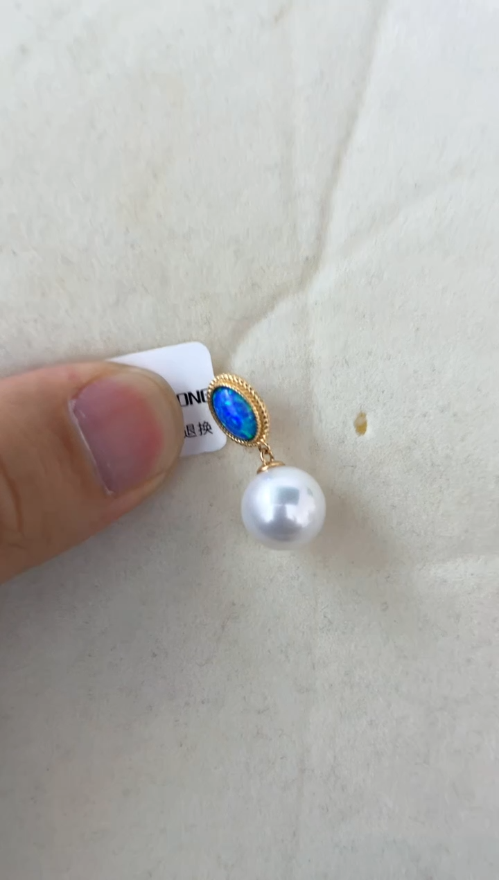【闪购商品】淡水珍珠颈饰银S925镶嵌吊坠