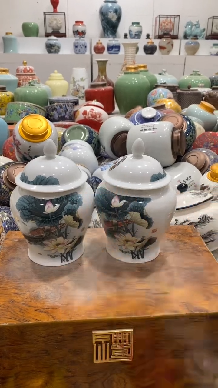 摆件陶茶叶罐密封罐储存罐