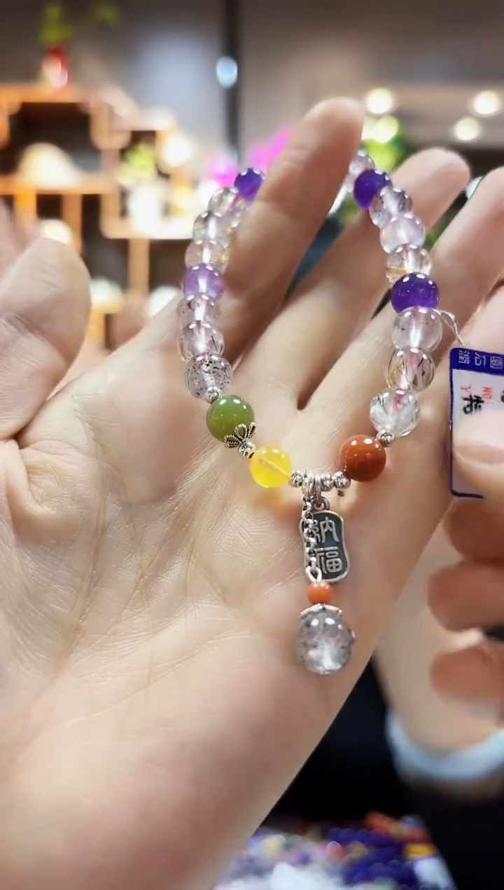 【闪购商品】水晶手链银S925镶嵌手链
