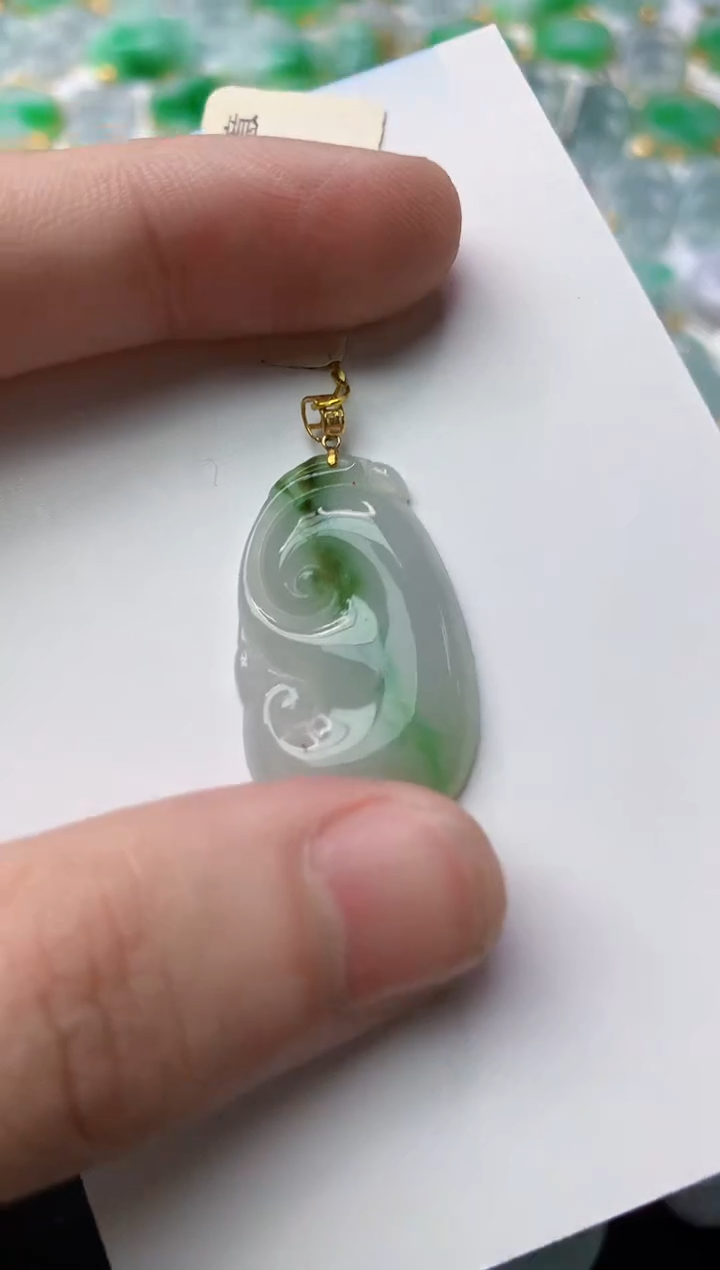 【闪购商品】翡翠颈饰18K金镶嵌41..........