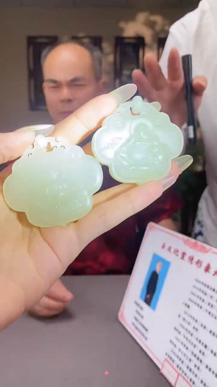 和田玉未镶嵌颈饰C666