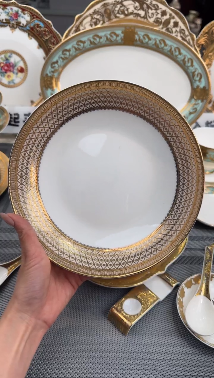 【闪购商品】瓷片8英寸菜盘  4个  福利款