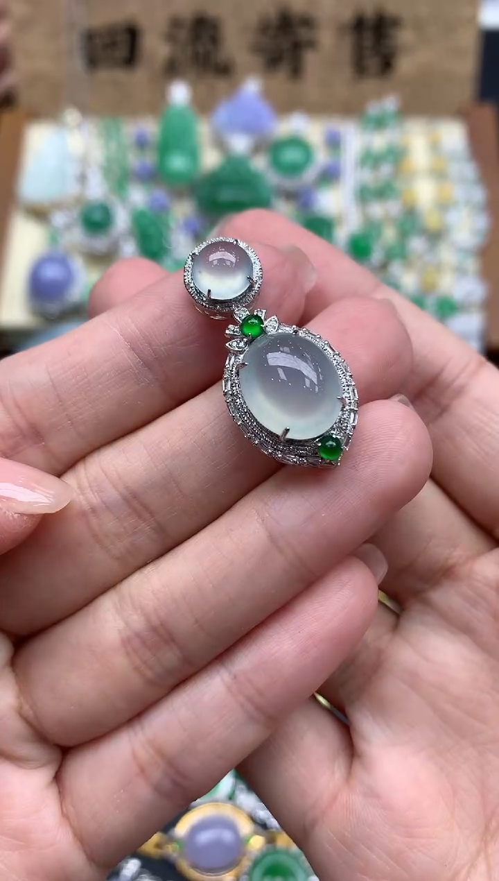 【闪购商品】翡翠颈饰18K金镶嵌179-中国好珍宝