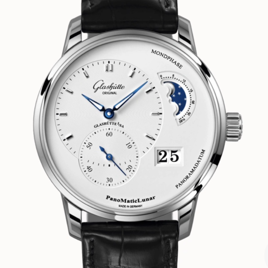 99新 Glashutte Original/格拉苏蒂 老佛爷/格拉苏蒂偏心/单表