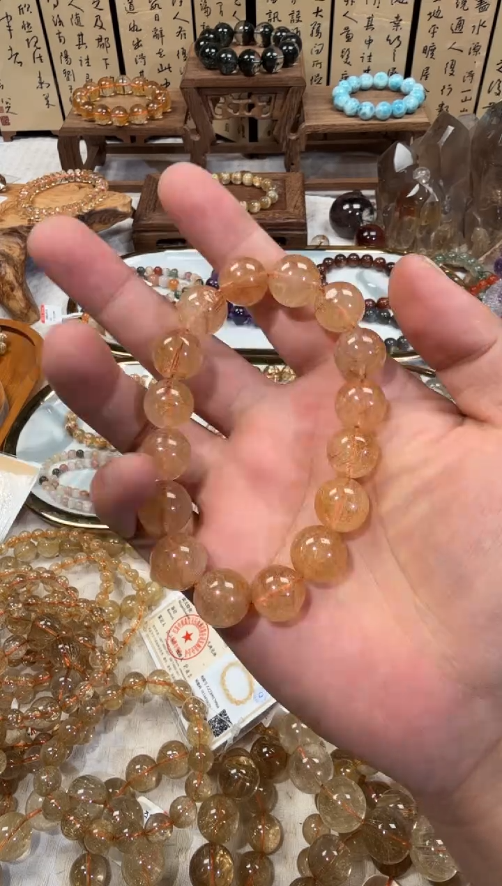 未镶嵌手串水晶SJ-605铜发晶