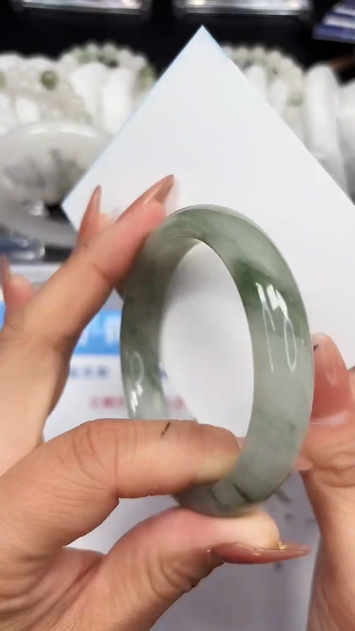 未镶嵌手镯石英质玉A168-55/56/57