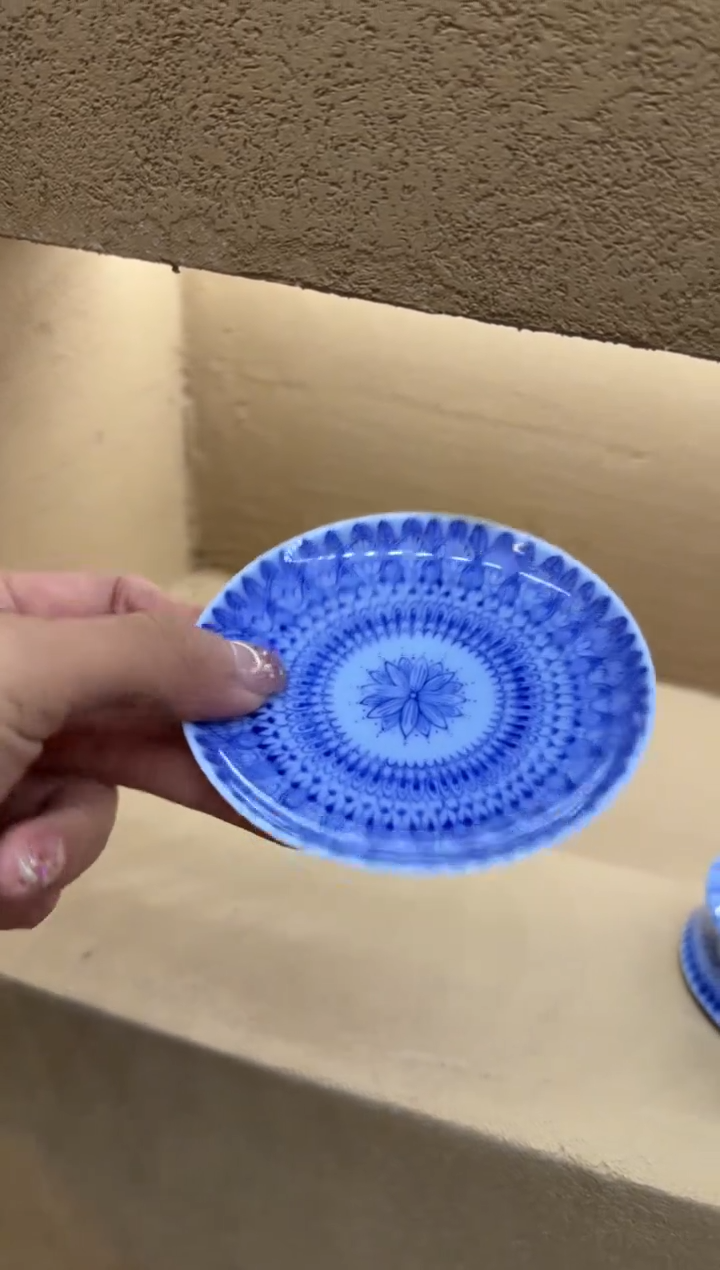 【闪购商品】杯画堂春凤羽底托