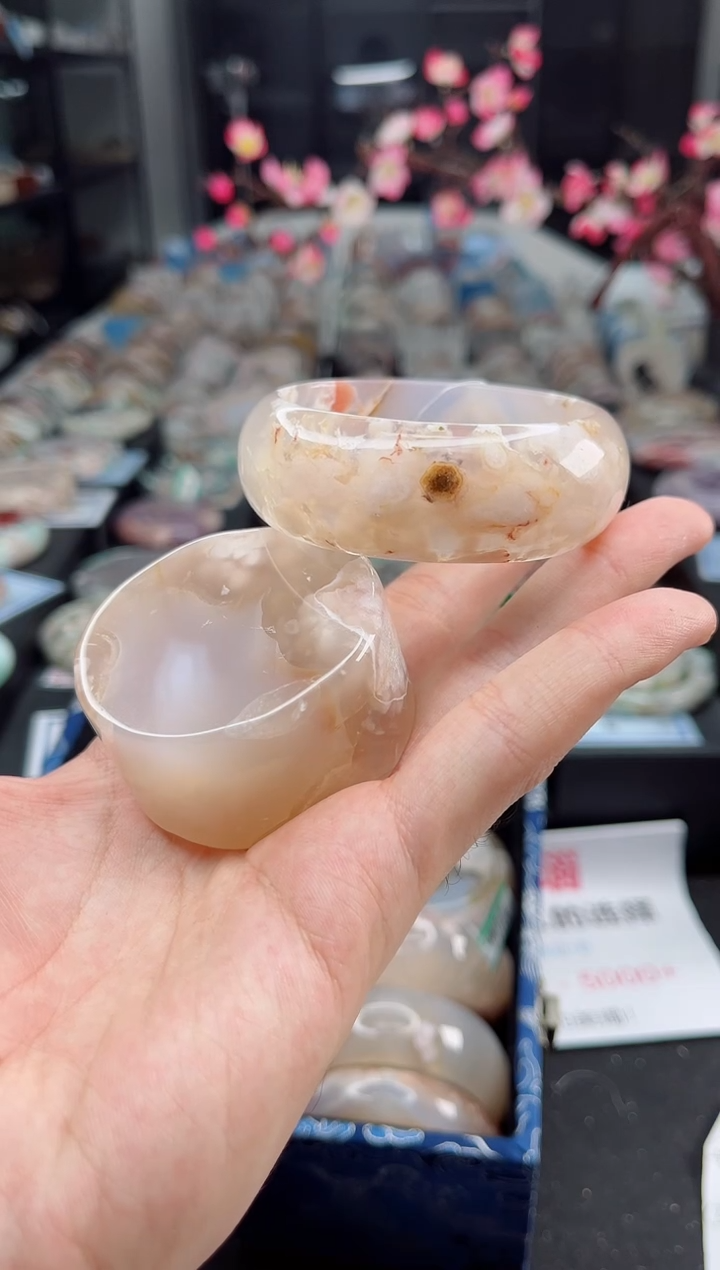 石英质玉未镶嵌手镯55圈口（赠送镯心）3410068