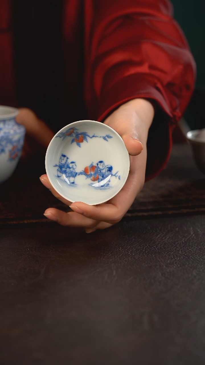 【闪购商品】杯聚澜堂九桃五福普洱杯小