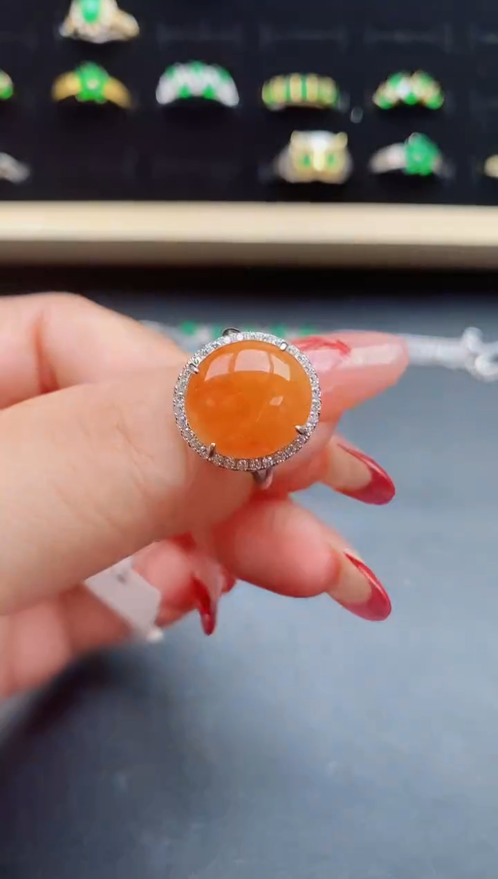 【闪购商品】翡翠戒指银S925镶嵌321321