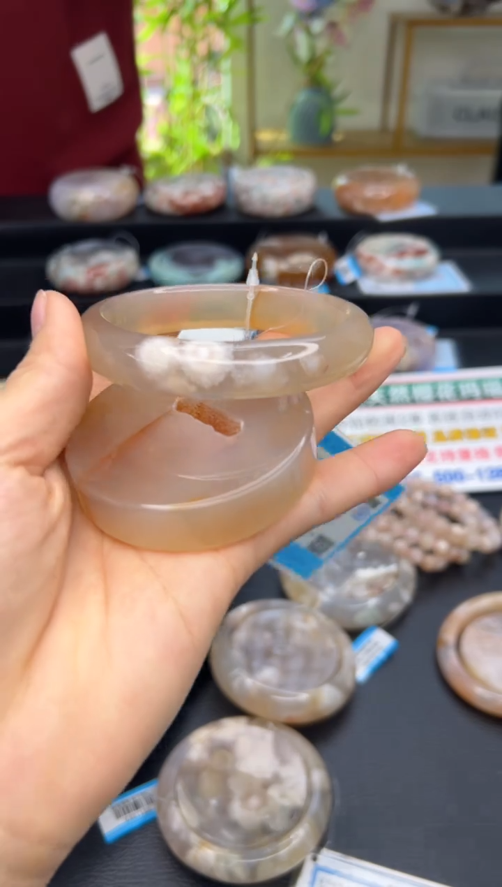 【闪购商品】石英质玉手镯未镶嵌A1534(61圈赠送镯心)