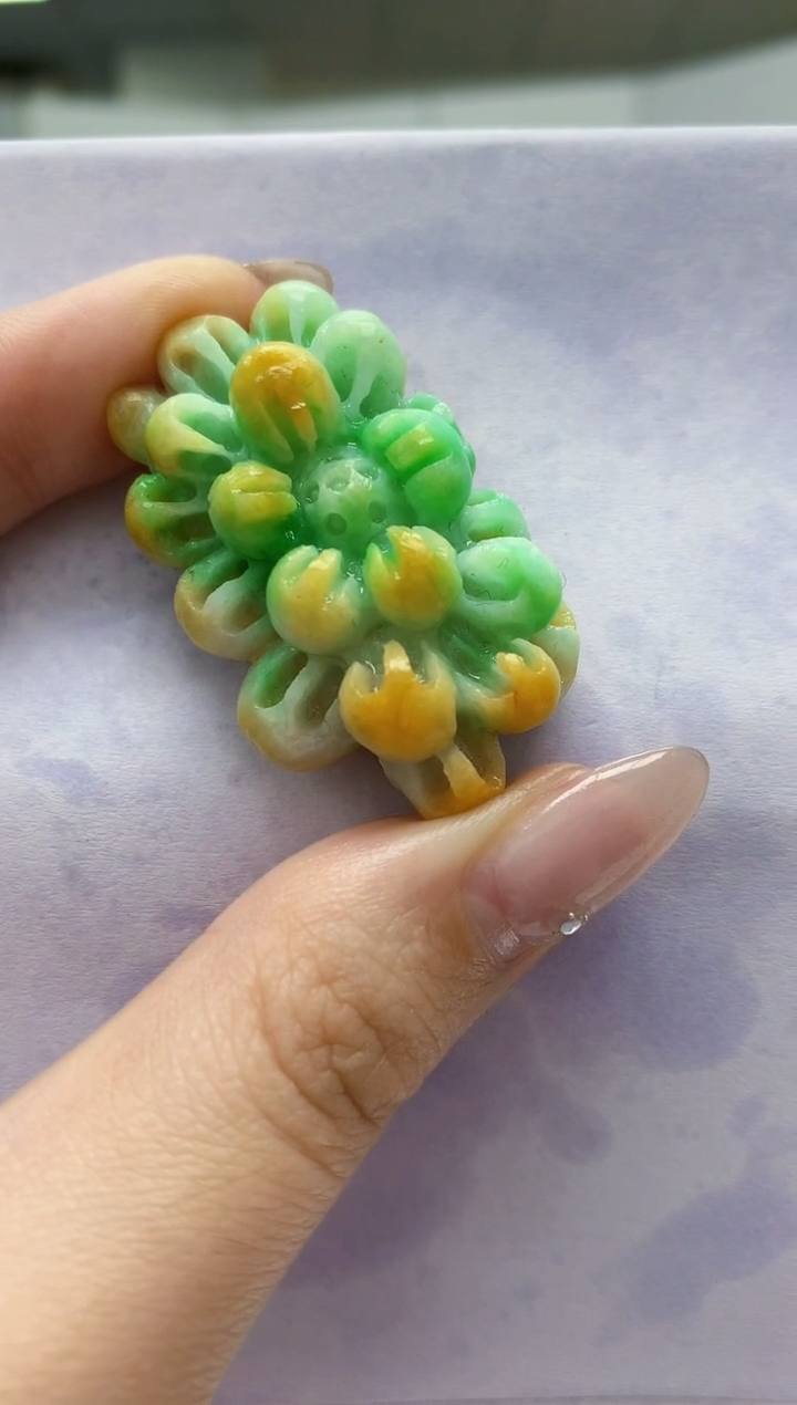 【闪购商品】定制翡翠未镶嵌5145jw-毛货挂件106