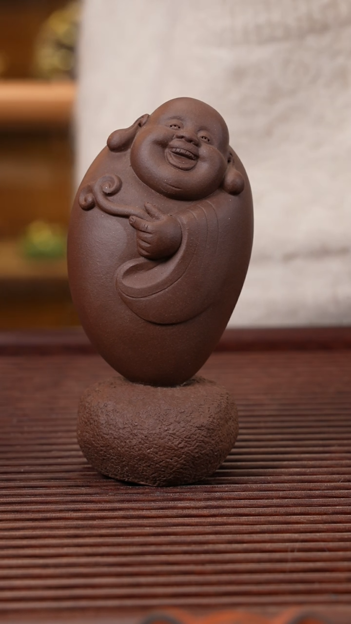 【闪购商品】紫砂茶宠如意小佛